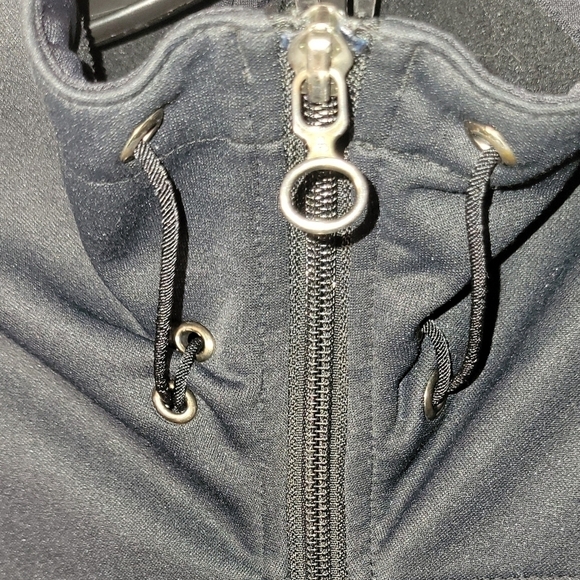 acg nikefit therma collared zip down medium black zippered pockets sweaterjacket - Picture 2 of 12